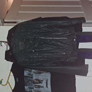 Green Faux Leather Jacket